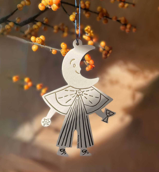 Moon Folk Ornament | Christmas Decoration | Holiday Ornament