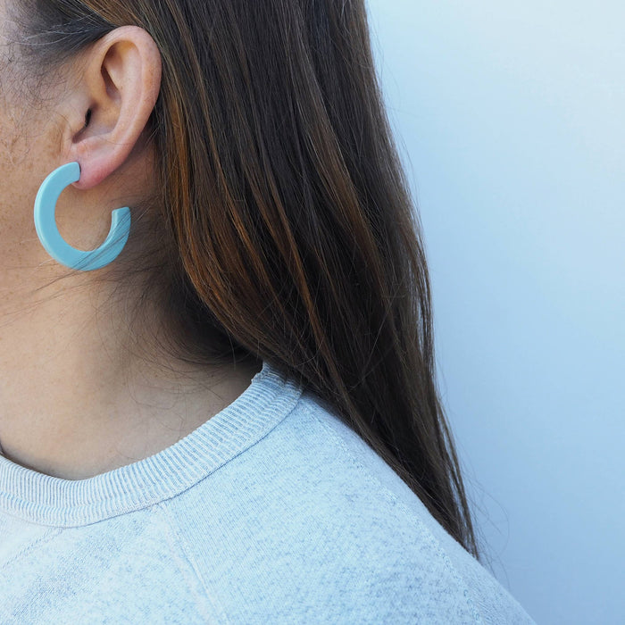 Resin Hoop in Blue