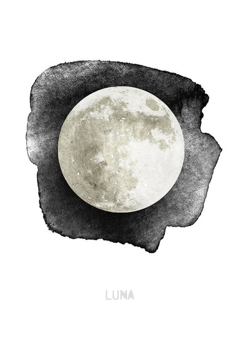 Luna, Full Moon Art Print - A4