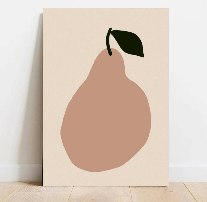 Pink Pear Art Print: A4