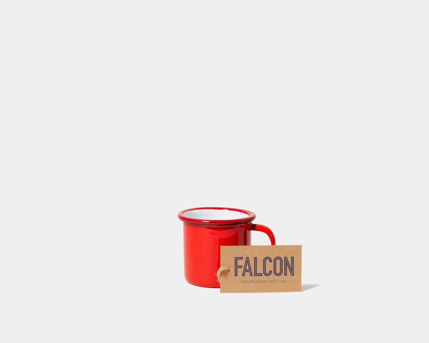 Enamel Espresso Mug Pillarbox Red