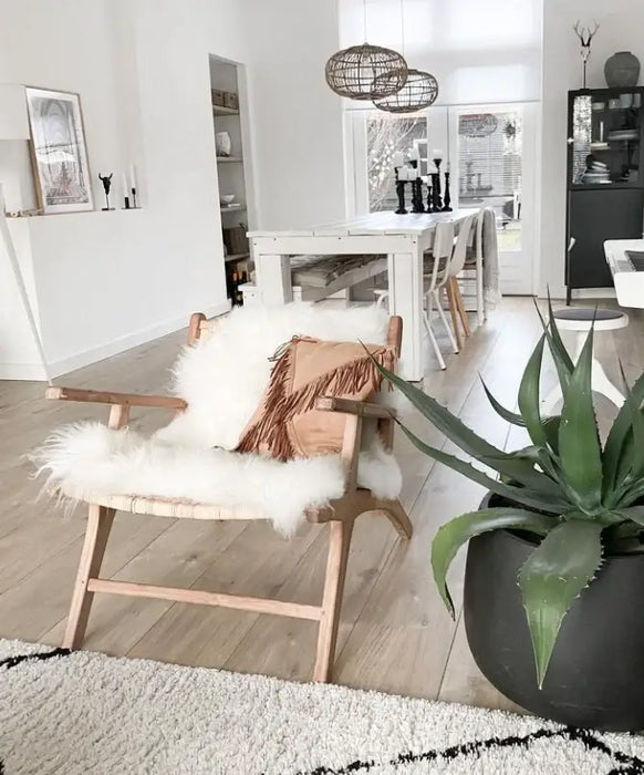 Icelandic Sheepskin | Natural White | Long-haired