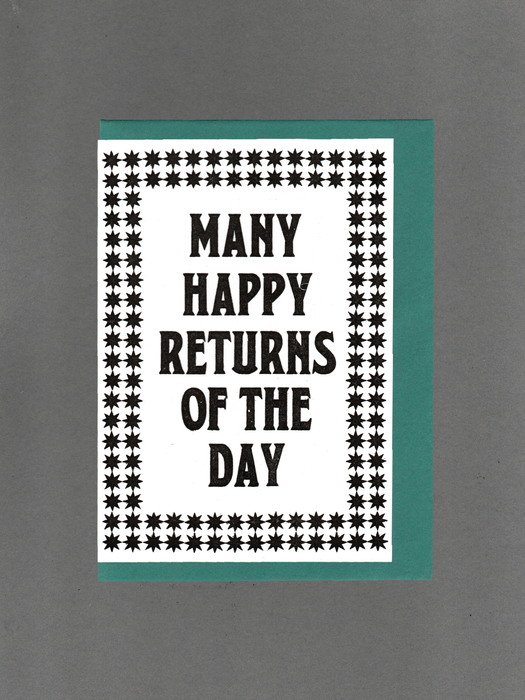 Many Happy Returns Card
