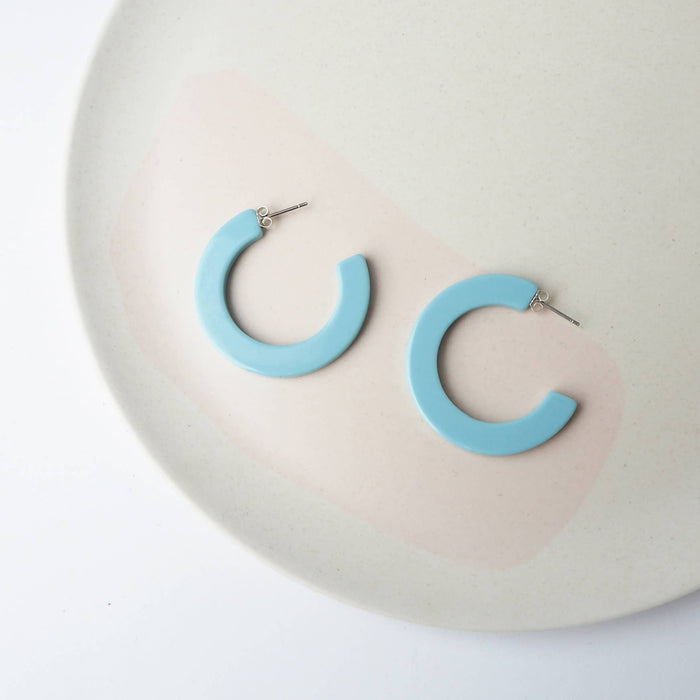 Resin Hoop in Blue