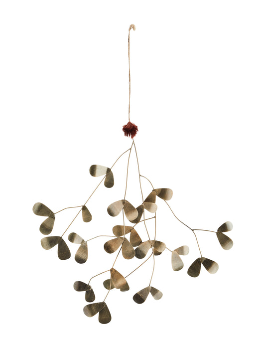 Aged Brass Mistletoe