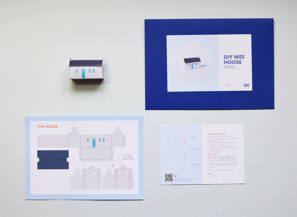 DIY Wee Hoose Kit - Blue Door