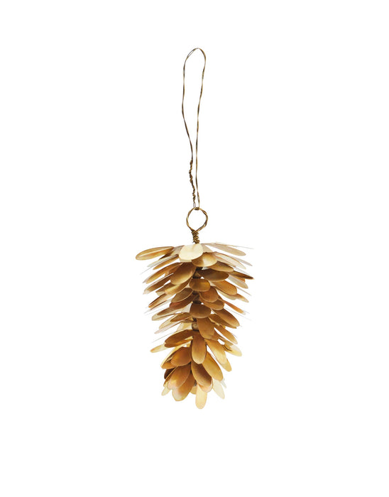 Hanging Brass Pine Cone