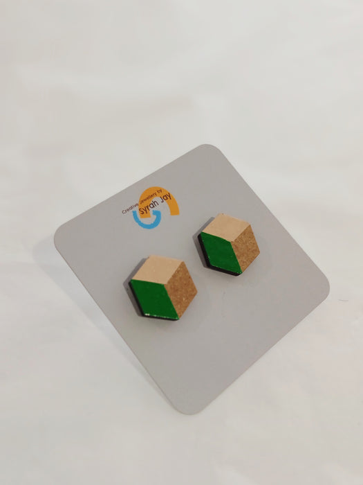 Wooden Geometric Earrings - various