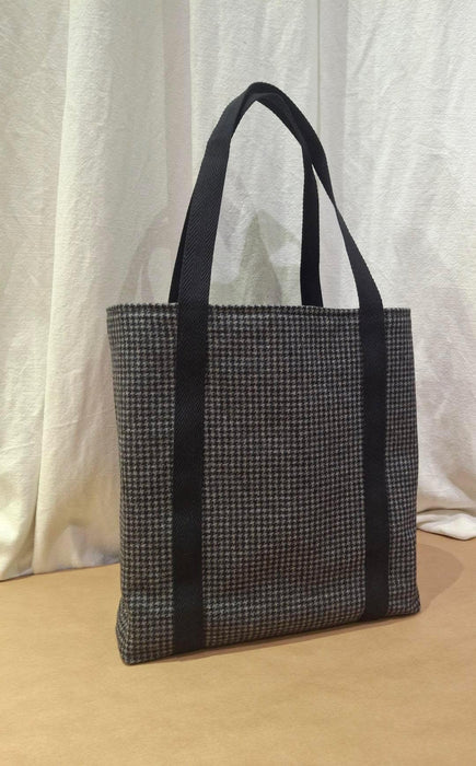 Dark Tweed Tote
