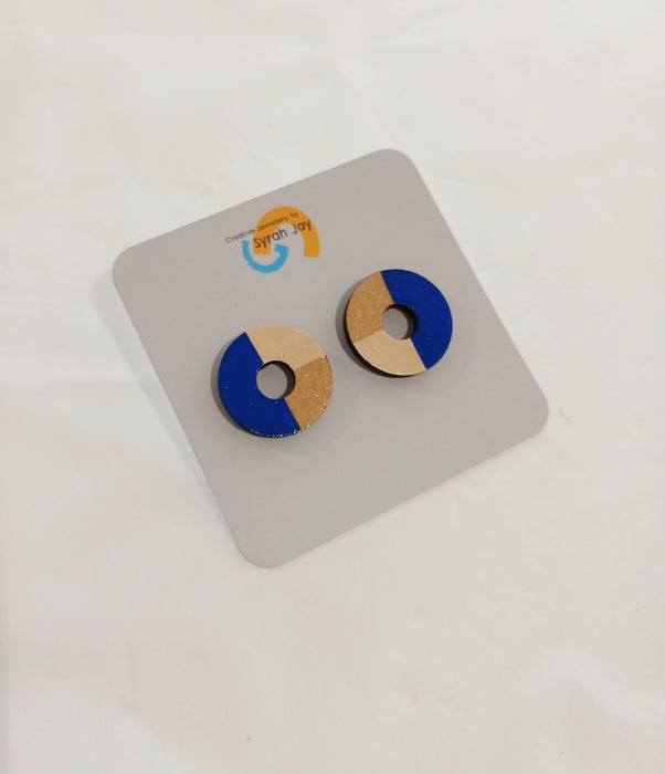 Wooden Geometric Earrings - various