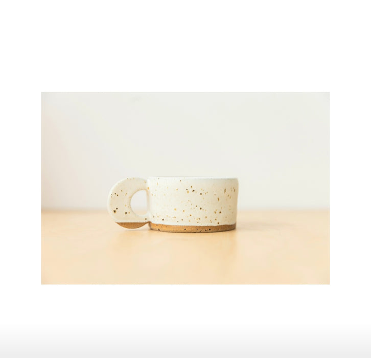 Espresso Cup: Ivory Speckled