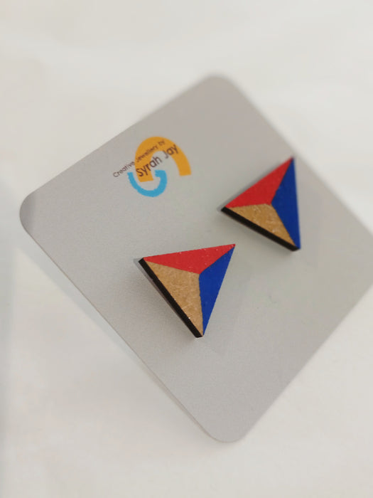 Wooden Geometric Earrings - various