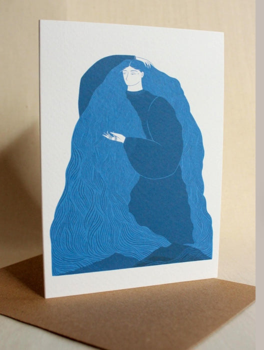 A6 Scottish Folklore Card:  Loch Obha Water Goddess