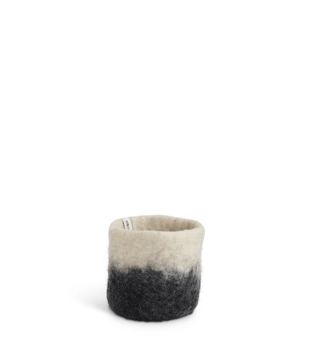 Grey Ombre Felt Planter - Large