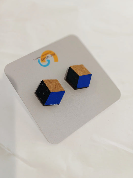Wooden Geometric Earrings - various