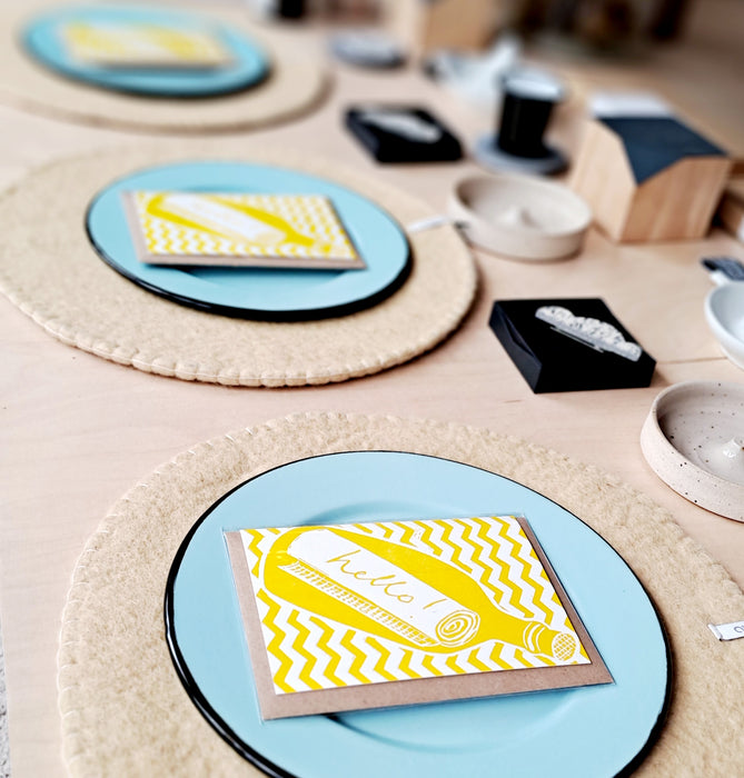 Enamel Plate -Aqua
