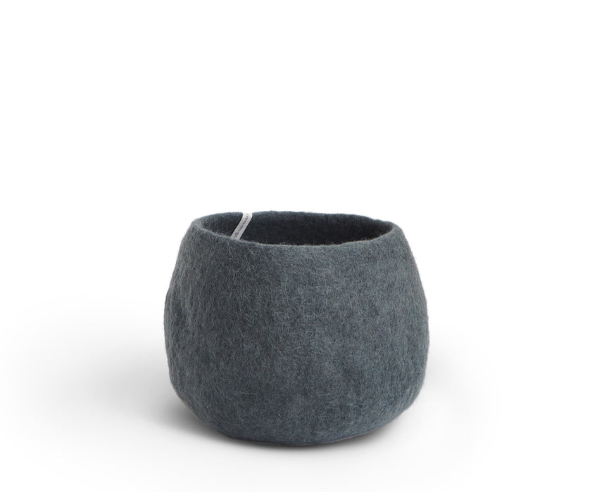 Wool Plant Pot - Moss Green Small