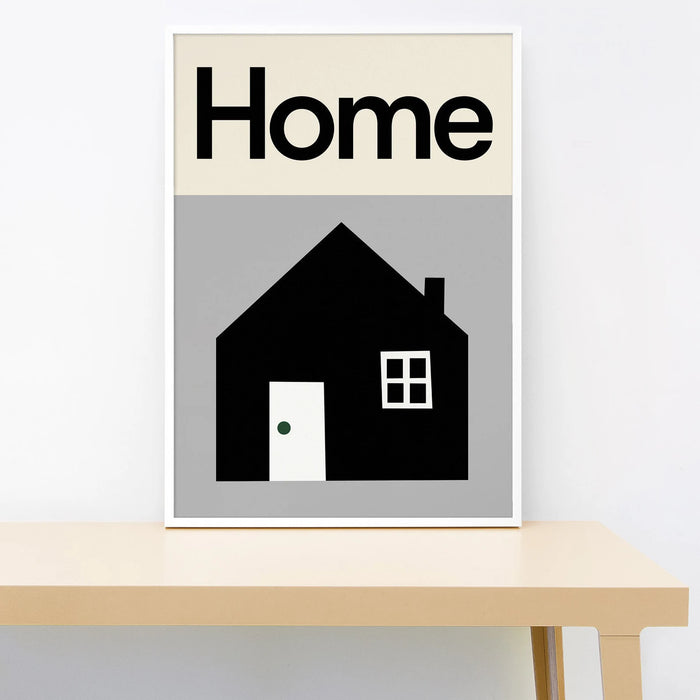 Home Print - Black House/White Door