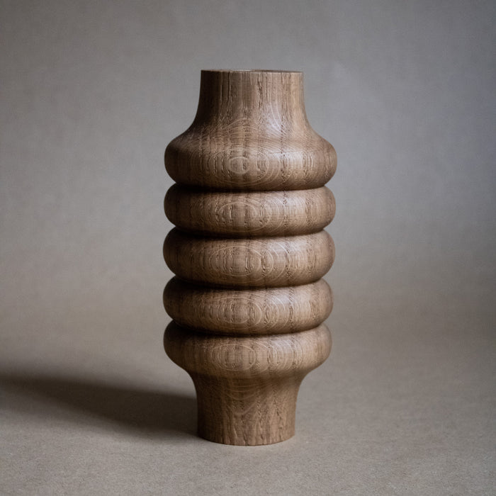 Tall Oak Vase