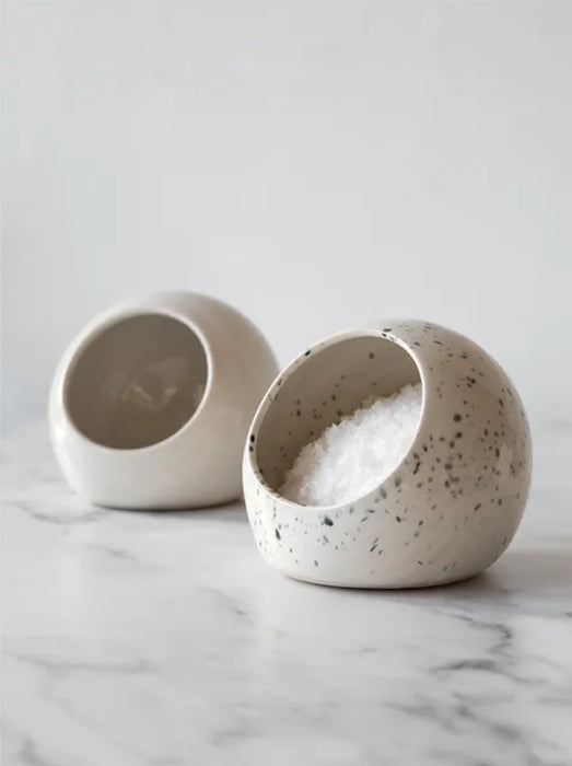Stoneware Salt Pig - Speckled