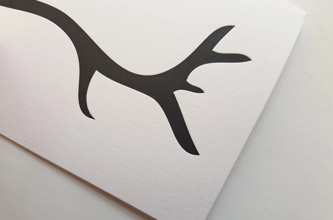 Black Stag Letterpress Card