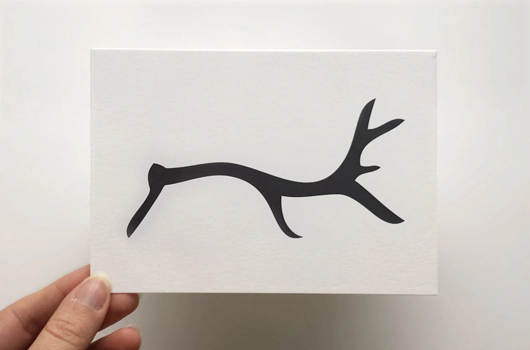 Black Stag Letterpress Card