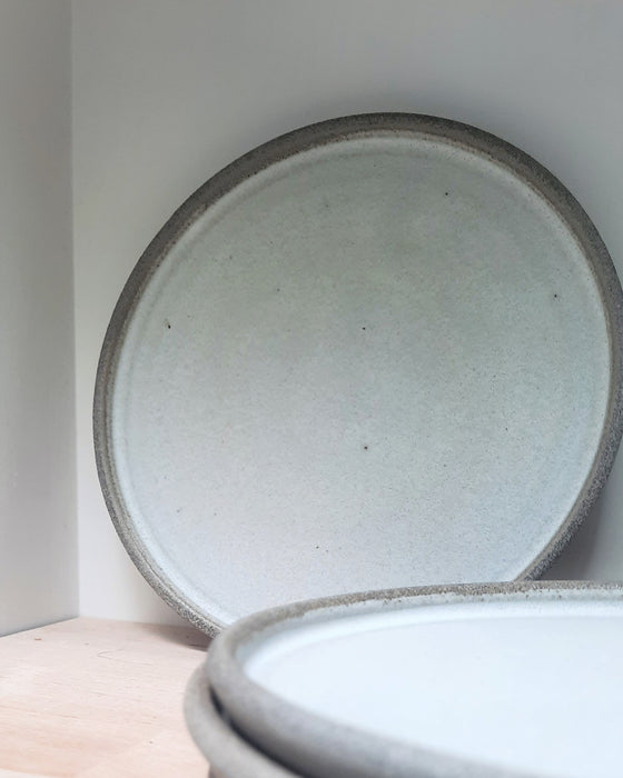 Stoneware Side Plate - Textured Grey