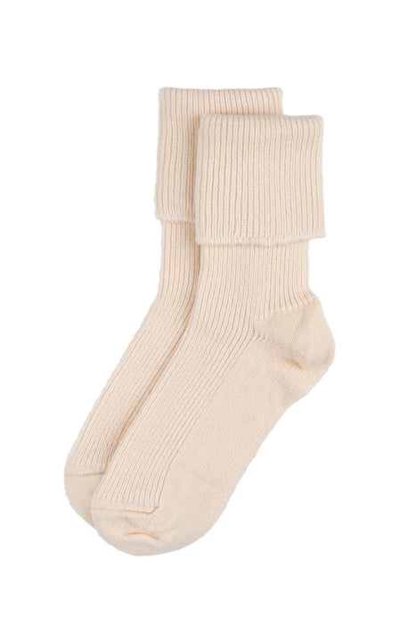 Luxury Cashmere Socks -  Off White